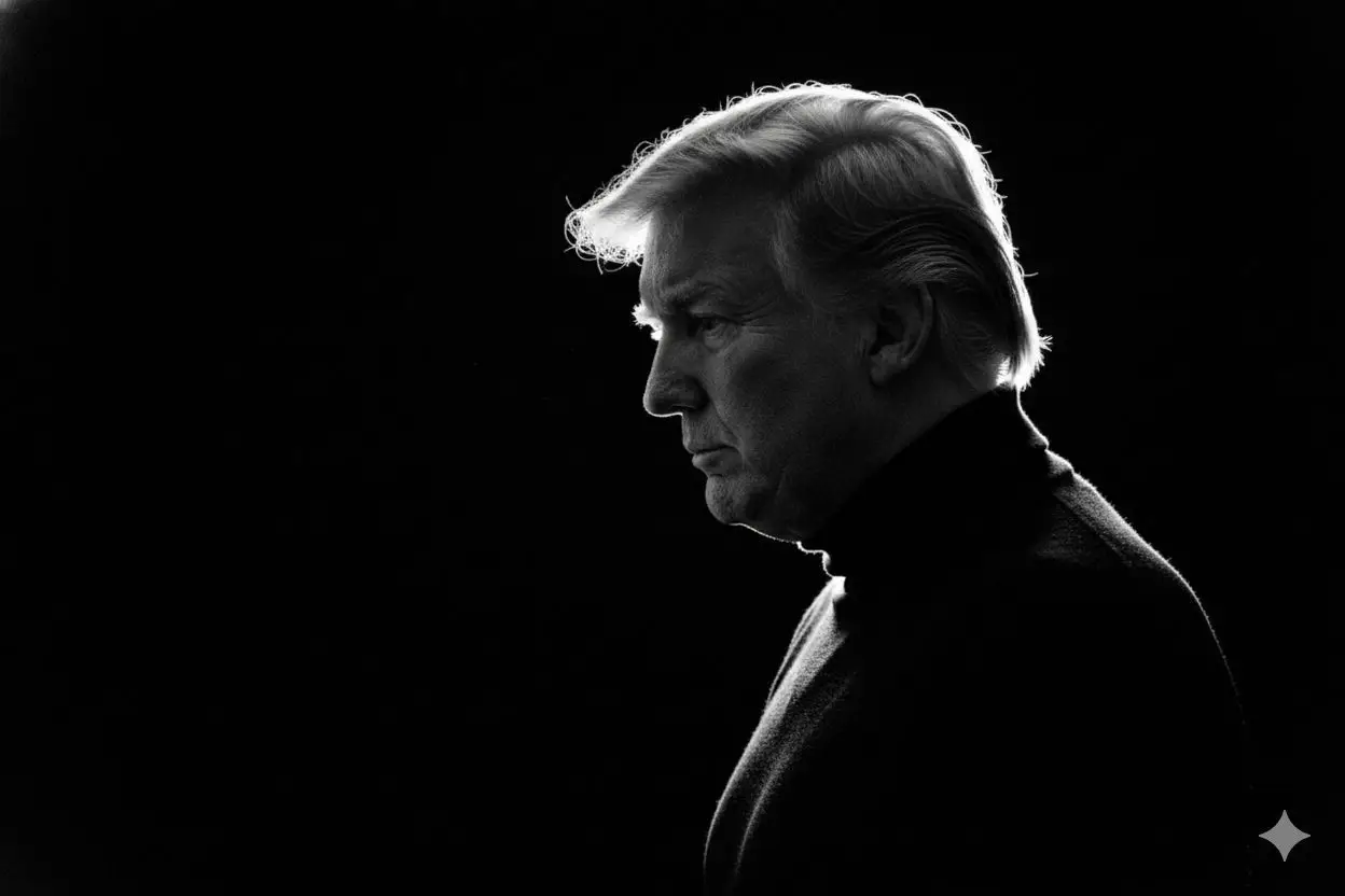 Dramatic silhouette picture