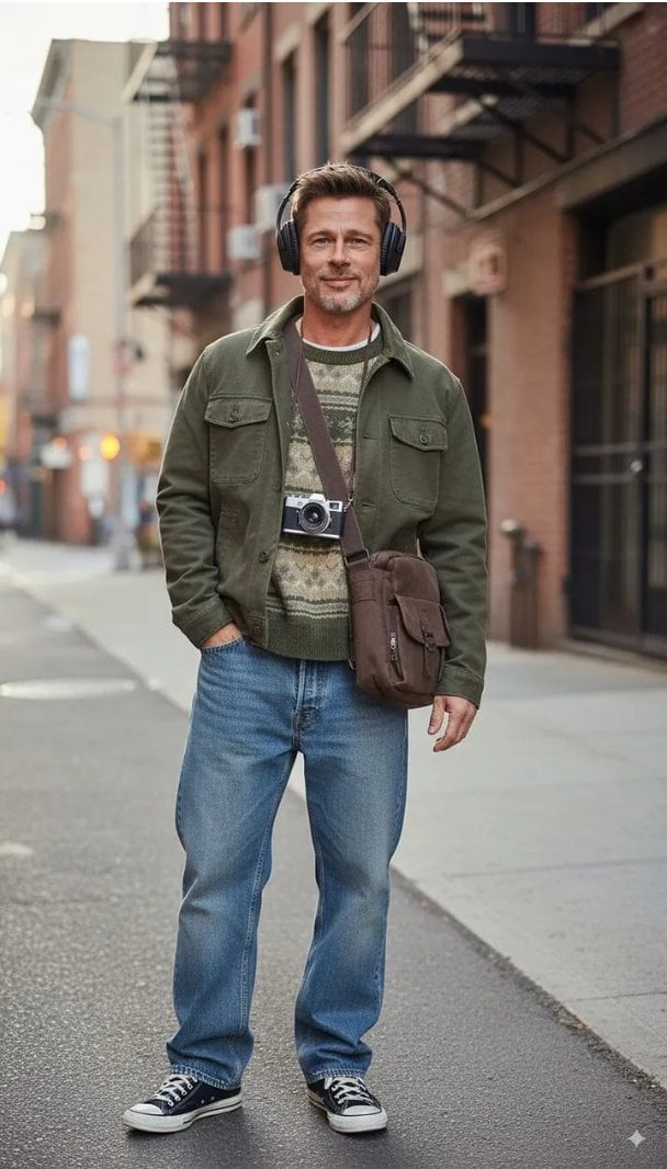 AI-generated professional OOTD fashion photography
